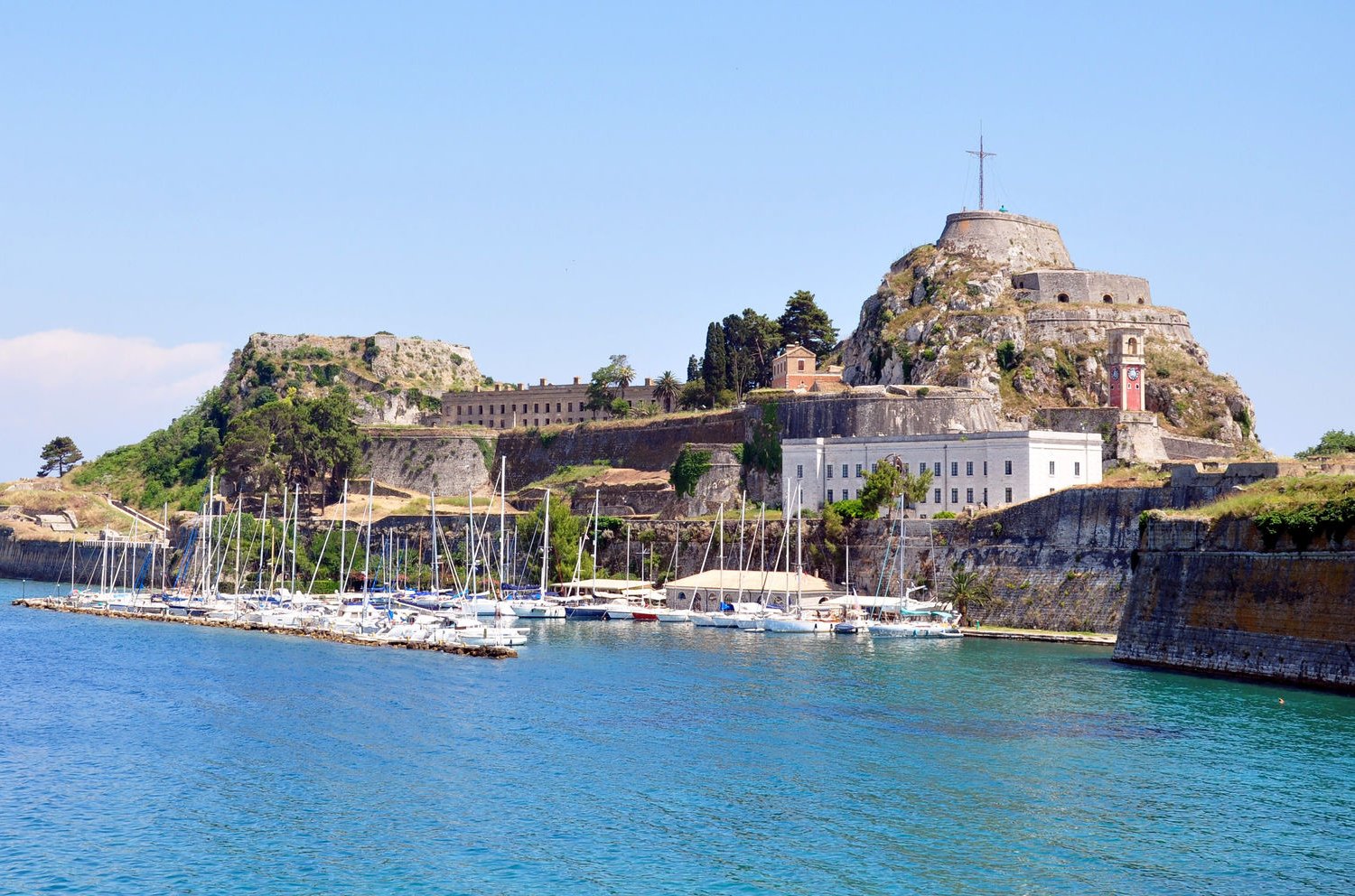 old fortress at corfu town