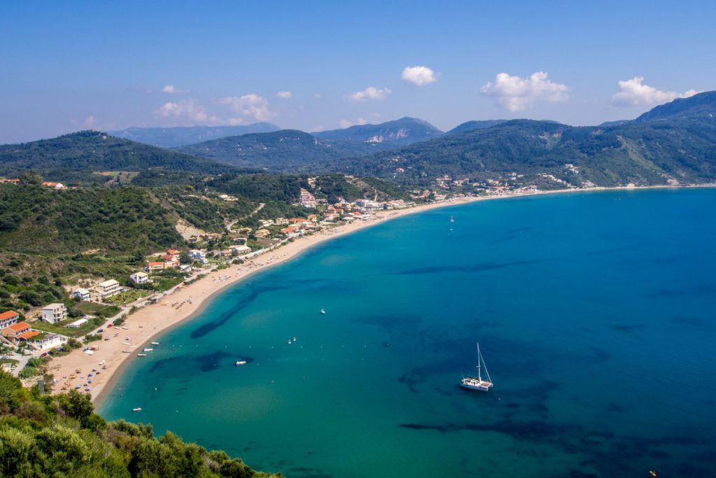agios georgios, beast beaches in Corfu