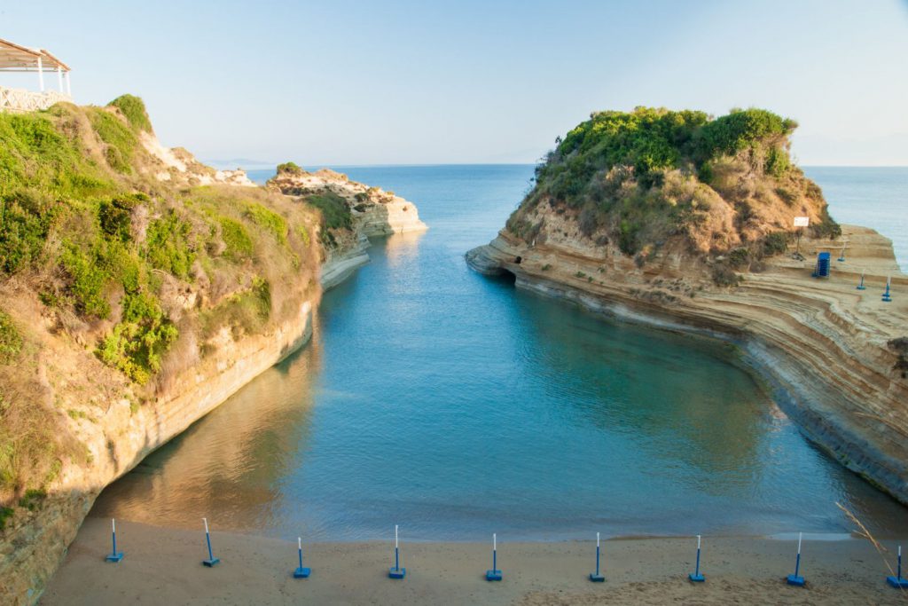 canal d'amour, best beaches in corfu